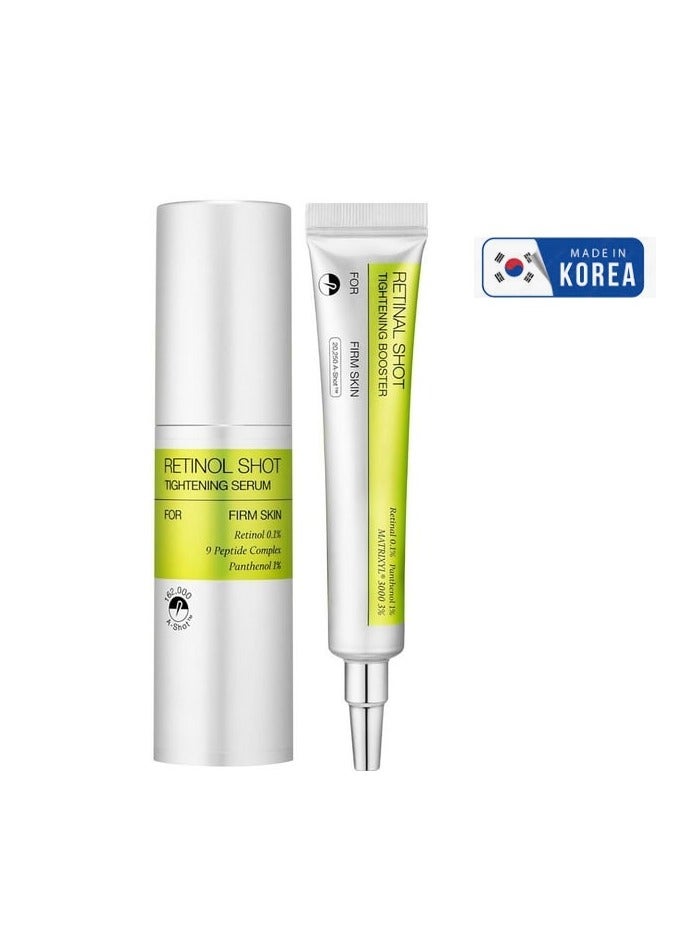 Celimax Retinol Shot Tightening Serum 30ml & Retinal Shot Tightening Booster 15ml - 2 Piece Set for Firm Skin - Image 1