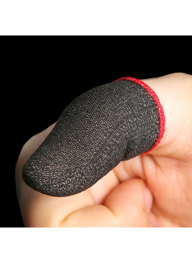 Generic Professional Gaming Finger Sleeves Sweat-resistant Anti-slip High Sensitivity Mobile Game Gloves Pubg Stimulus Battlefield Army-Product Color:18-pin Copper Fiber (single With Cardboard Mixed Color)  - Image 4