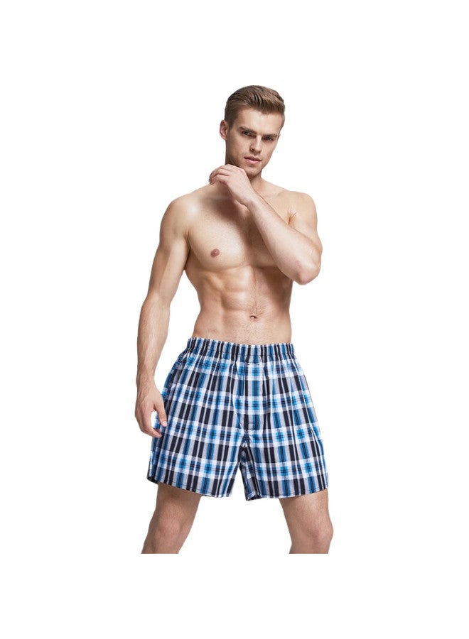 BXMAN Oversized Arlo Loose Men'S Boxer Briefs Cotton Woven Pajamas Extra Large Plus Size Ch15 Xxxl - Image 1