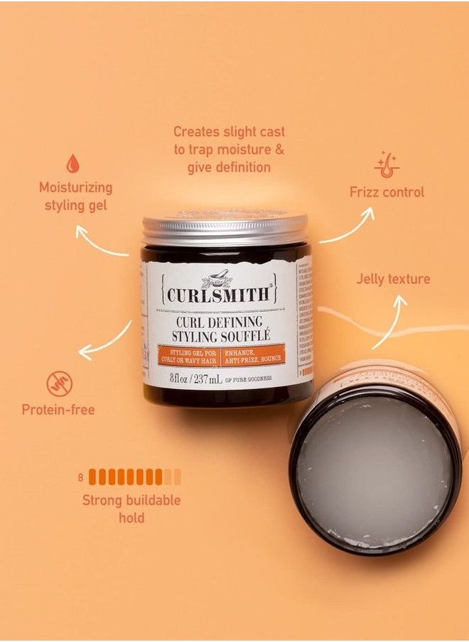 CURLSMITH Curl Defining Styling Soufflé - Vegan Medium Hold Styling Gel for Wavy, Curly and Coily Hair (8oz)  - Image 2