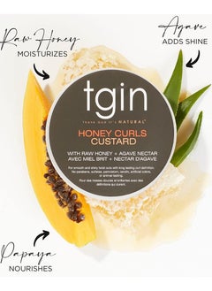 Tgin T-Gen Honey Curls Custard for Natural Hair - Dry Hair - Frizzy Hair - Damaged Hair - 12 oz, Cream 340 g  - Image 2