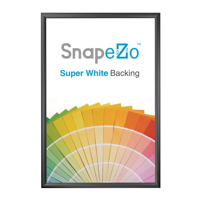SnapeZo Black Poster Frame 30x45 Inches 17 Aluminum Profile FrontLoading Snap Frame Wall Mounting Wide Series