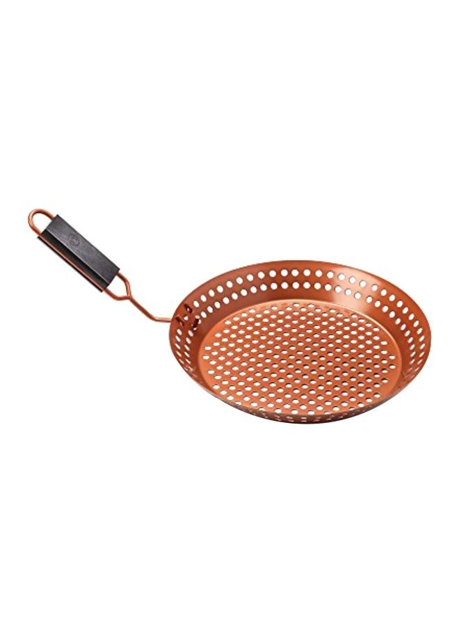 Outset QN77 Grill Skillet with Removable Soft-Grip Handle, Copper Non-Stick - Image 1