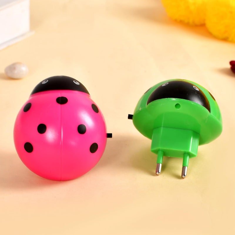 ascension Romantic Energy Saving Creative Lady Bug Shaped Design Night Light Animals Cartoon lamp for Bedroom Home Decor Kids Favourite Birthday Party Return Gifts Assorted - Image 2