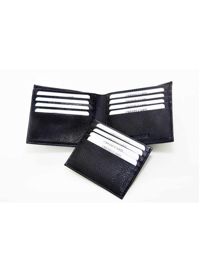 Mont Hawk Men's Genuine Leather Wallet with Removable Card Holder – Premium Bifold Wallet, Slim Leather Wallet, Credit Card Holder, Cash Wallet with Gift Box, Black - Image 3