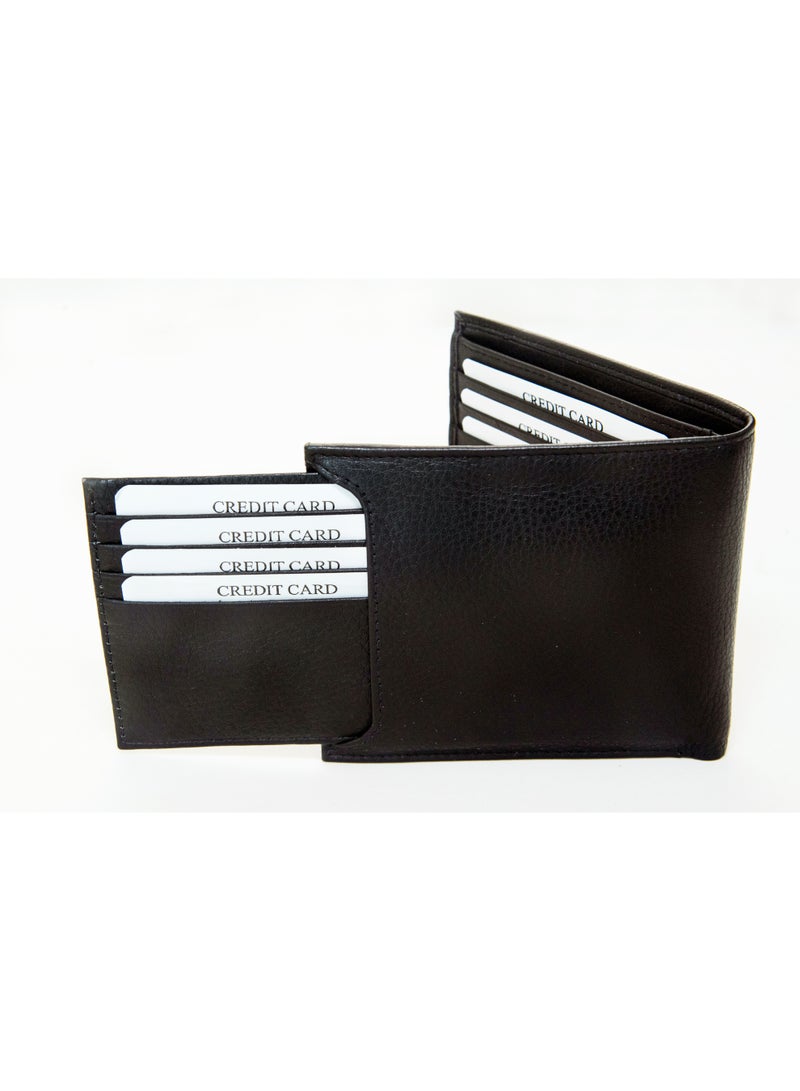 Mont Hawk Men's Genuine Leather Wallet with Removable Card Holder – Premium Bifold Wallet, Slim Leather Wallet, Credit Card Holder, Cash Wallet with Gift Box, Black - Image 4