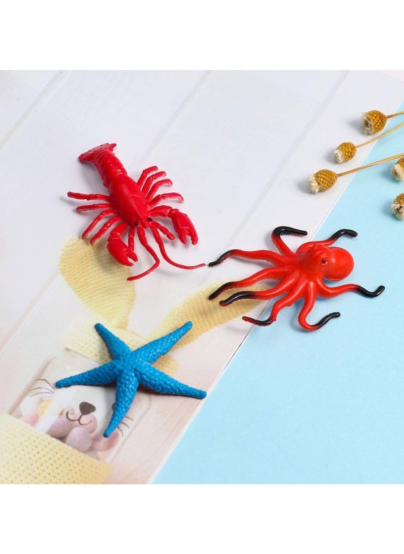 Sea Fish Figures Ocean Animal Figurine Toys Plastic Shark Model for Children Kids Toddler 24pcs (Mix Model)  - Image 4