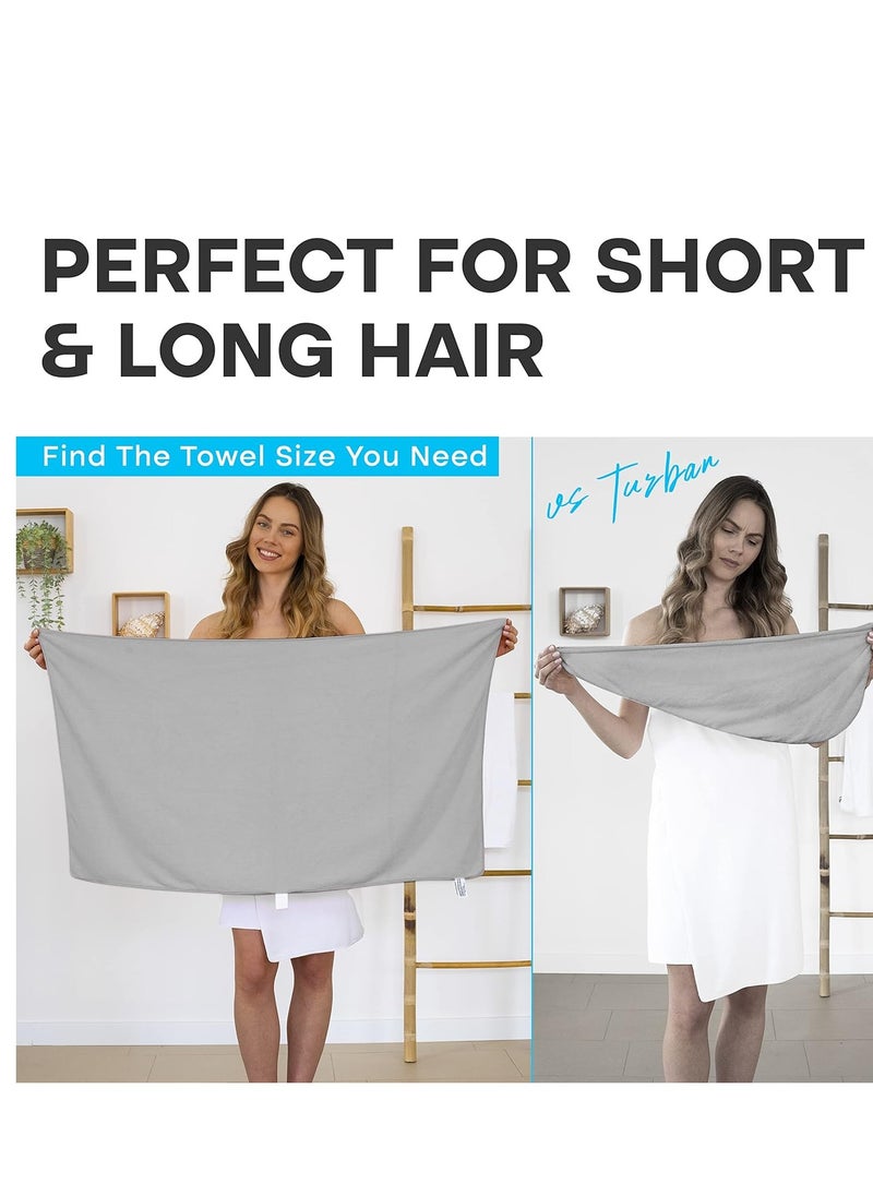 Luxe Beauty Essentials - Luxe Beauty Microfiber Hair Towel Wrap for Women, Absorbent Microfiber Towel for Hair,Hair Drying Towels,Hair Wet Hair Wrap Towels, Perfect Curly Hair Towel for Plopping - Image 1