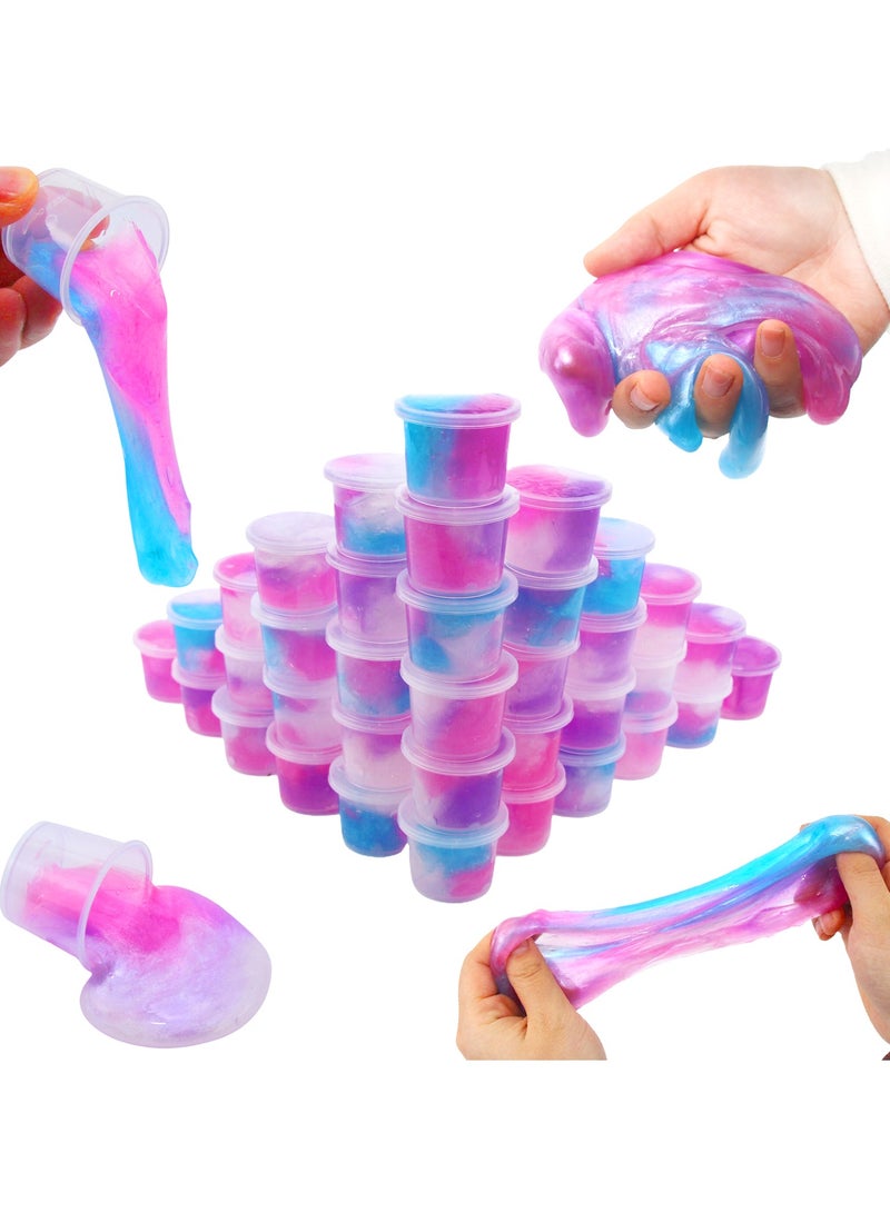 MissTiara 30 Pack Clear Slime Party Favor for Kids Girls & Boys,Non Sticky, Stress & Anxiety Relief, Wet, Super Soft Sludge Toy - Image 1