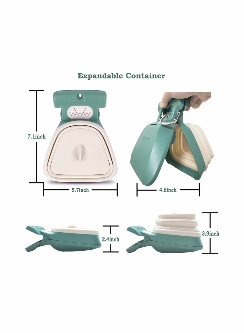 SOLARAE Pooper Scooper for Pets, Portable Pet Waste Scooper for Walking Large and Small Dogs Outside Yard or Travel Outdoors, Pup Poop Scoop with Container and 30 Pcs Pet Waste Bag - Image 2