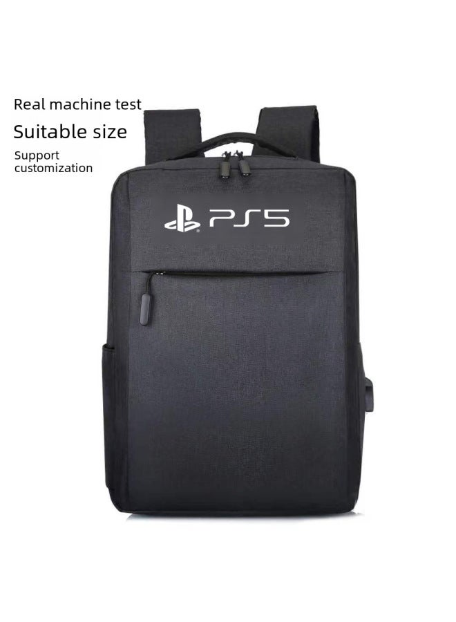 Ps5 Host Bag Storage Five-in-one Multi-Purpose Game Machine Storage Bag Portable Portable Ps5 Host Storage Bag-Product Color:PS5 Red Backpack  - Image 2