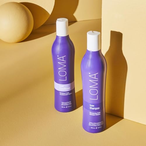Loma Hair Care Violet Shampoo, Vanilla Bean/Blood Orange, 12 Fl Oz - Image 2