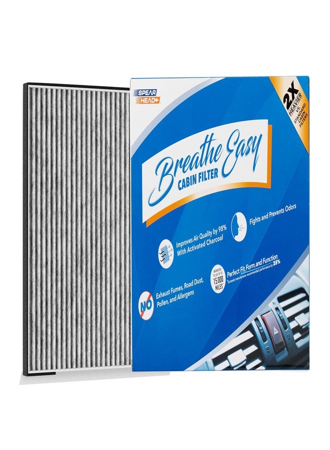 Spearhead Odor Defense Breathe Easy Cabin Filter | Fits Genesis G70 G80 G90 GV70 GV80, Hyundai Equus Genesis, Kia K900 Stinger Telluride | Up to 25% Longer Lasting w/Activated Carbon (BE-735) - Image 1
