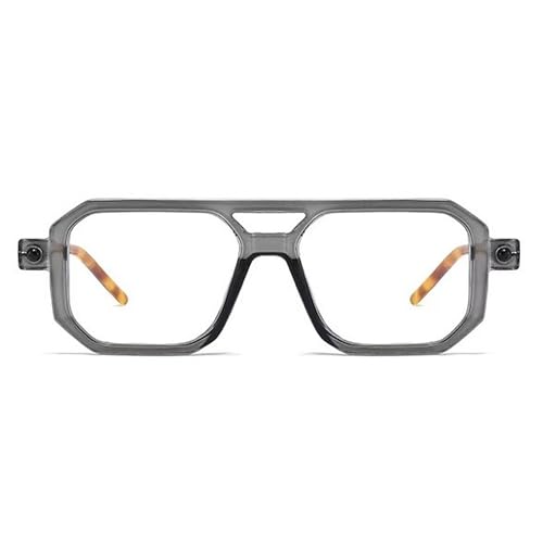 Dervin Blue Light Blocking Blue Cut Zero Power anti-glare Retro Square Eyeglasses frame for Eye Protection from UV by Computer/Tablet/Mobile/Laptop - Image 2