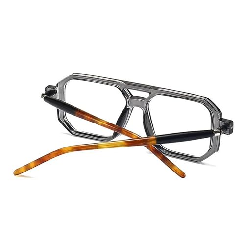 Dervin Blue Light Blocking Blue Cut Zero Power anti-glare Retro Square Eyeglasses frame for Eye Protection from UV by Computer/Tablet/Mobile/Laptop - Image 5