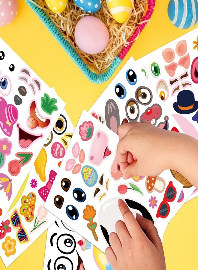 OTAITY 24 PCS Easter Stickers for Kids, Make A Face Stickers, Easter Basket Stuffers Egg-Themed Sticker for Families, Schools, Classroom Party Craft Favors - Image 5