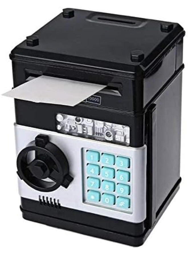 ELTRAZONE Kids Mini Electronic Money Bank – Black Coin and Cash Saving Box, Model WHD1046 - Image 5