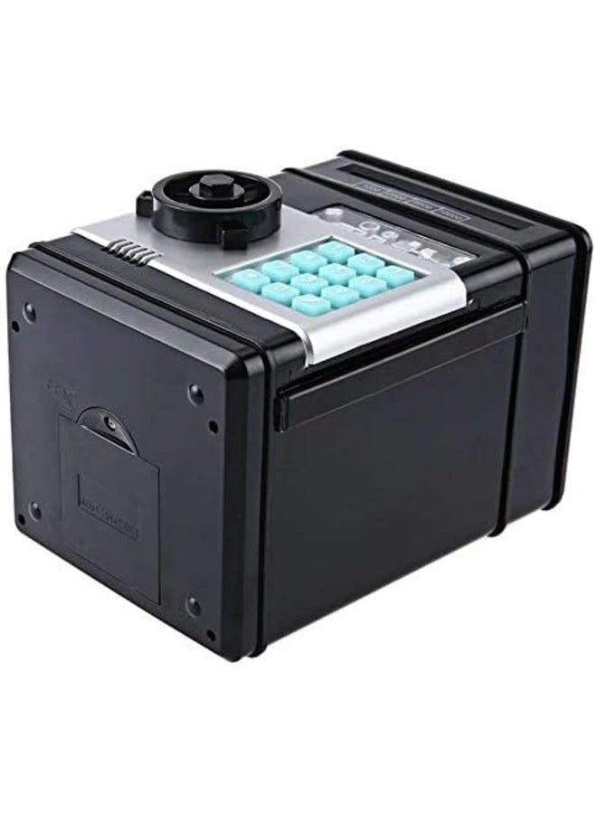 ELTRAZONE Kids Mini Electronic Money Bank – Black Coin and Cash Saving Box, Model WHD1046 - Image 4