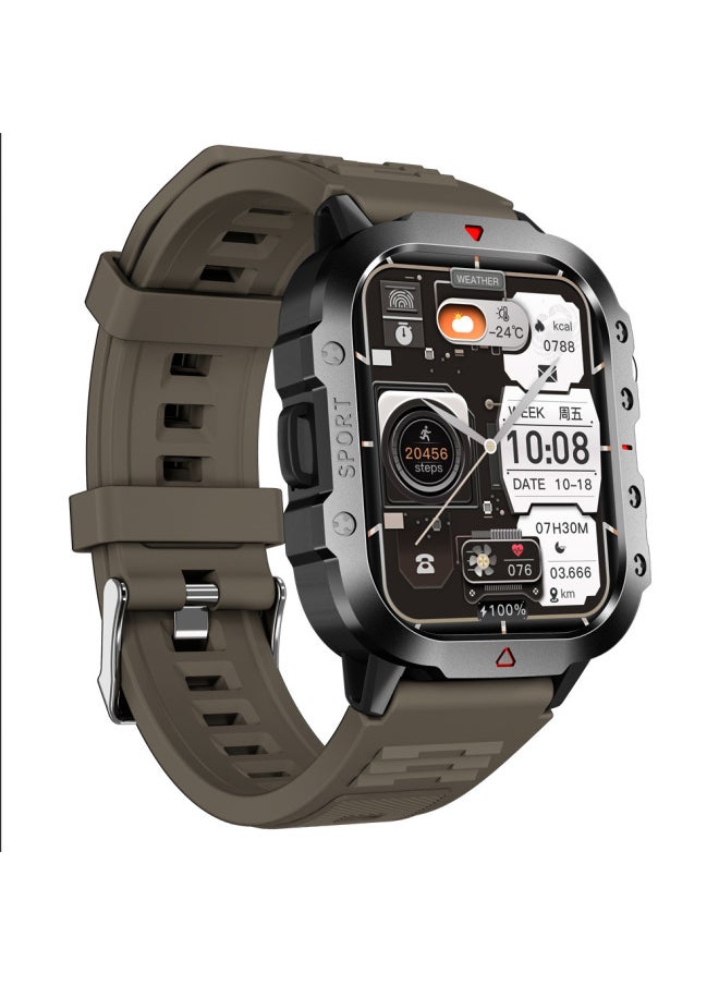 Generic - 2025 H11 Smart Watch With Flashlight Ultra Bluetooth Call Message Reminder Sports Watch-Color:Black - Image 1