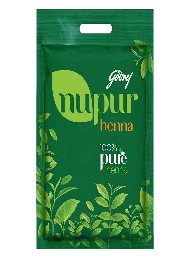 Godrej Nupur Godrej Nupur 100% Pure Henna Powder for Hair Colour (Mehandi) | for Hair, Hands & Feet (400g)