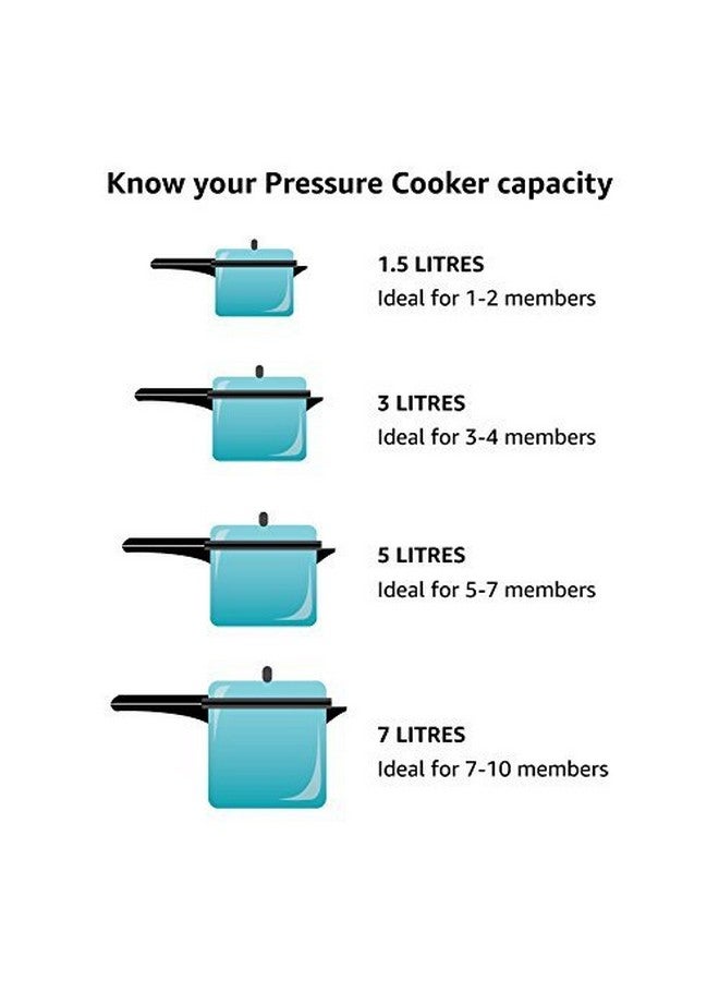 Vinod Bhaktee Triply Platinum 10/8 Stainless Steel Outer Lid Pressure Cooker (Steel, 2 liter) - Image 3
