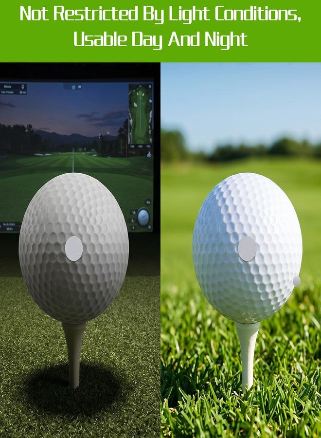 Amabro 600Pcs Reflective Dot Stickers for Golf Ball and Golf Club, Waterproof Enhanced Monitors Golf's Swing Analysis, Simulators & High-Speed Cameras Markers Accessories - Image 2