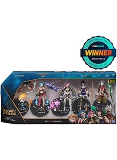 LEAGUE OF LEGENDS Dual Cities Pack W Exclusive Jinx Heimerdinger Vi Caitlyn And Ekko 4 Inch Collectible Figures Accessories Ages 12 And Up  - Image 2