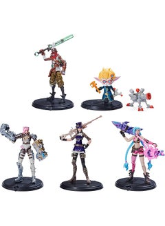 LEAGUE OF LEGENDS Dual Cities Pack W Exclusive Jinx Heimerdinger Vi Caitlyn And Ekko 4 Inch Collectible Figures Accessories Ages 12 And Up  - Image 1
