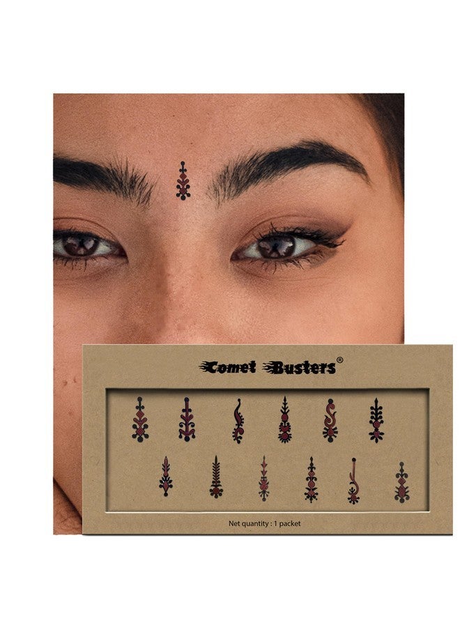 كوميت باسترز بيندي طويلة مصنوعة يدويًا باللونين الأسود والأحمر للنساء (Bv2289) - Image 4