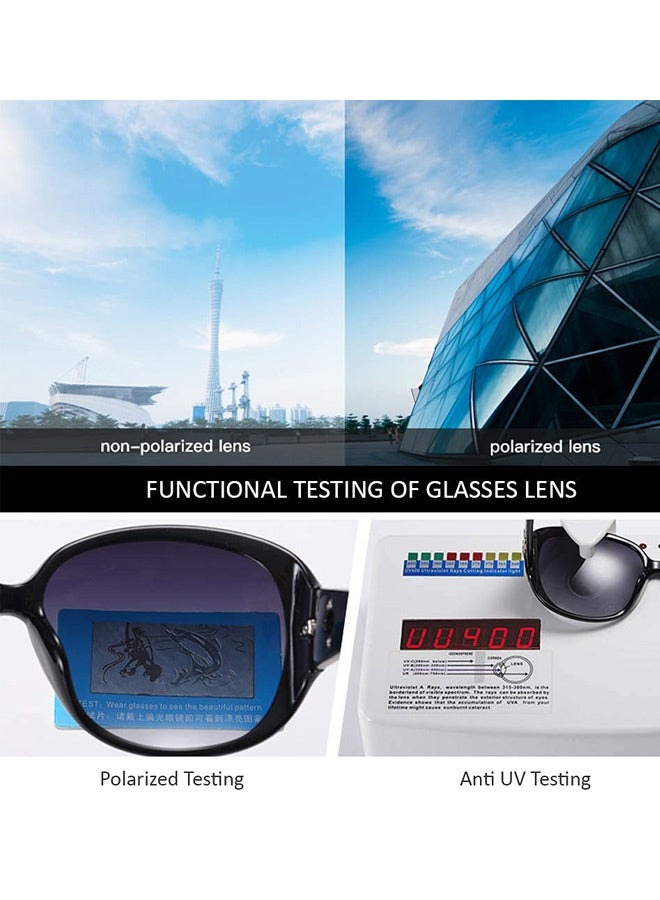 Sunglasses Women Butterfly Artistic Frame Diamond Decoration UV400 Protection Polarized Ladies Fashion Sunglass with Glasses Bag and Cloth High Quality Black Beach Trips City Sightseeing Driving Daily Street Style - Image 4