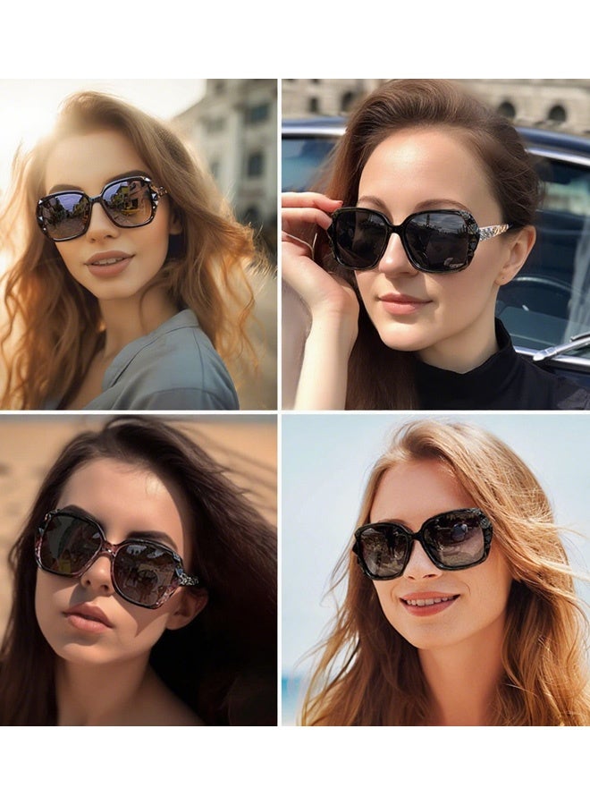 Sunglasses Women Butterfly Artistic Frame Diamond Decoration UV400 Protection Polarized Ladies Fashion Sunglass with Glasses Bag and Cloth High Quality Black Beach Trips City Sightseeing Driving Daily Street Style - Image 5