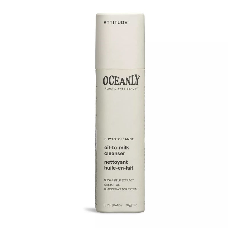 ATTITUDE Oceanly, Cleansing Stick Phyto Cleanse Oil To Milk, 1 Ounce