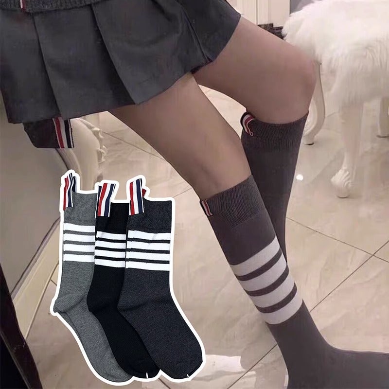 Vacuum Packing Tb Fashionable Socks Jk Calf Socks Over The Knee Japanese Style Ins Sports Sweet Simple Stack Socks - Image 2