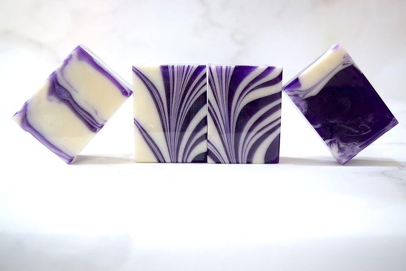 Soapy Twist Swirling Bathing Bars Pack of 3 Soap Bar Lavender - Image 2