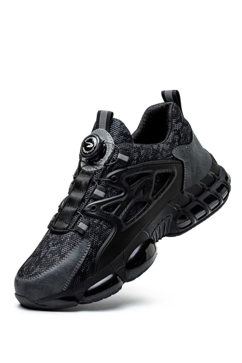 Steel Toe Shoes for Men Lightweight Safety Shoes Comfortable Puncture Proof Slip On Indestructible Work Shoes - Image 1