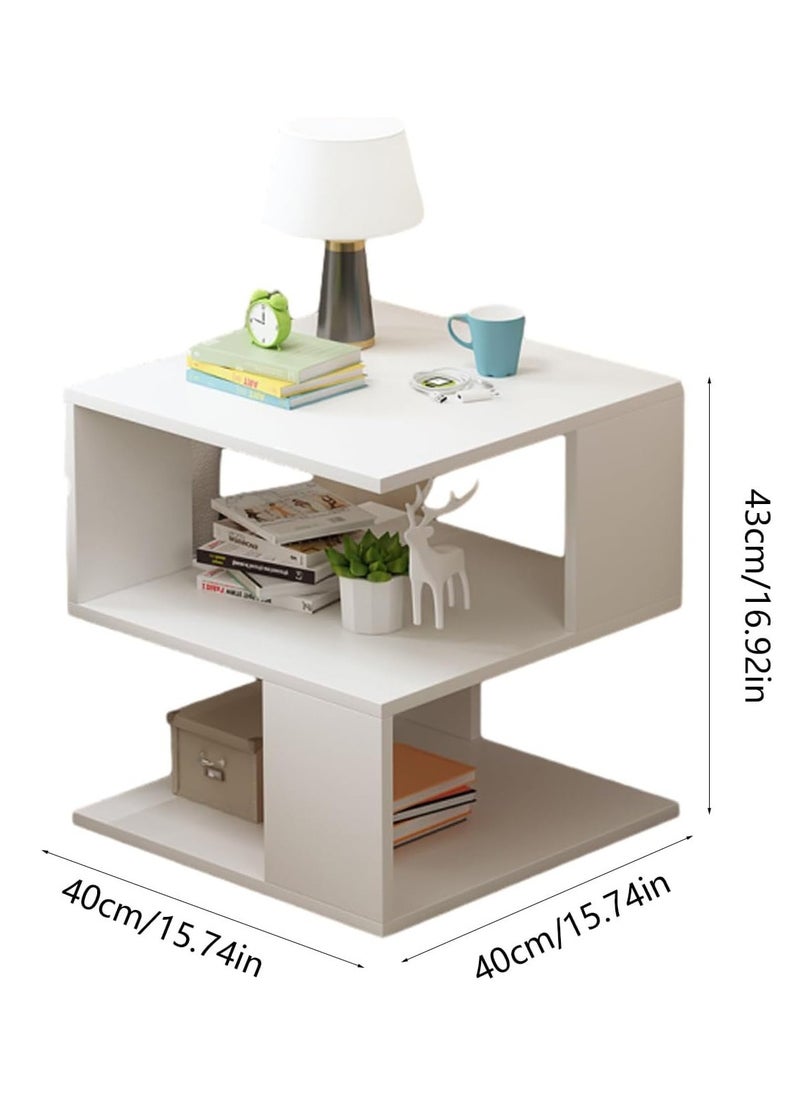 Bedroom nightstands,Simple and Stylish Design,Two Colors Available,economical Storage,Space Saving,Solid Wood Leg Design,Suitable for a Variety of Scenes.(Blue)