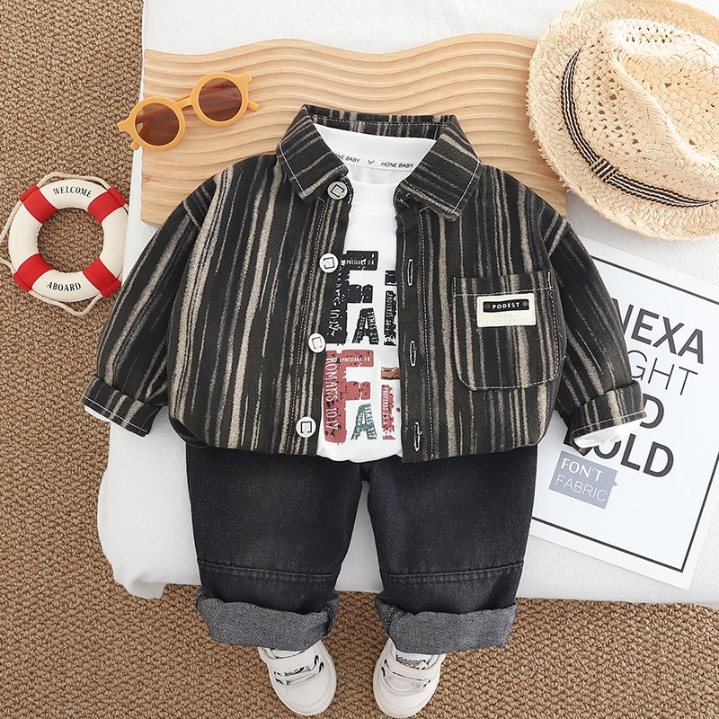 3 Pcs 1-5years Boys Pants Suit