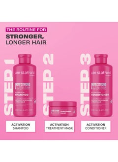 Lee Stafford Grow Strong & Long Hair Growth Activation Mask Cream Hair Regrowth Treatment Mask For Women & Men Hair Fall Control Hair Lengthening Thickening Product Vegan Parabens Free  - Image 4