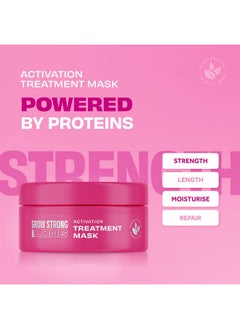 Lee Stafford Grow Strong & Long Hair Growth Activation Mask Cream Hair Regrowth Treatment Mask For Women & Men Hair Fall Control Hair Lengthening Thickening Product Vegan Parabens Free  - Image 2