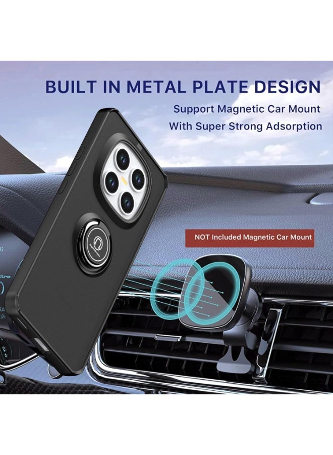 Case For Xiaomi Redmi Note 15 Pro Plus 5G / Poco M8 Pro Version Rotational Metal Ring Grip Kickstand Cover Magnetic Car Mount Holder Case Shockproof TPU Bumper for Redmi Note 15 Pro Plus - Image 3