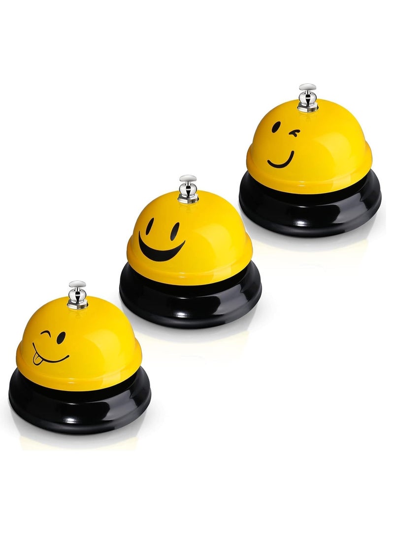 MIXDE 3 Pieces Call Bells with Metal Anti-Rust Construction,Front Desk Bell for Hotel, Restaurant, Office, Schools - Image 2