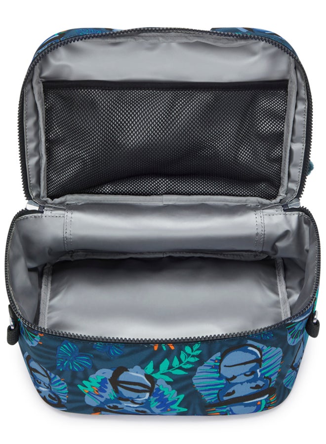 كيبلينغ لانش بوكس كبير (مع جيب ترولي) يونيسكس أزرق قرد مرح ميو - Image 3