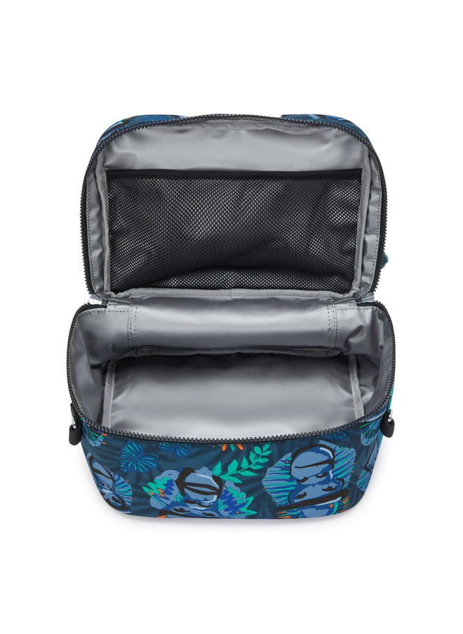 kipling Miyo Blue Monkey Fun Large Lunch Bag With Trolley Sleeve  - Image 3