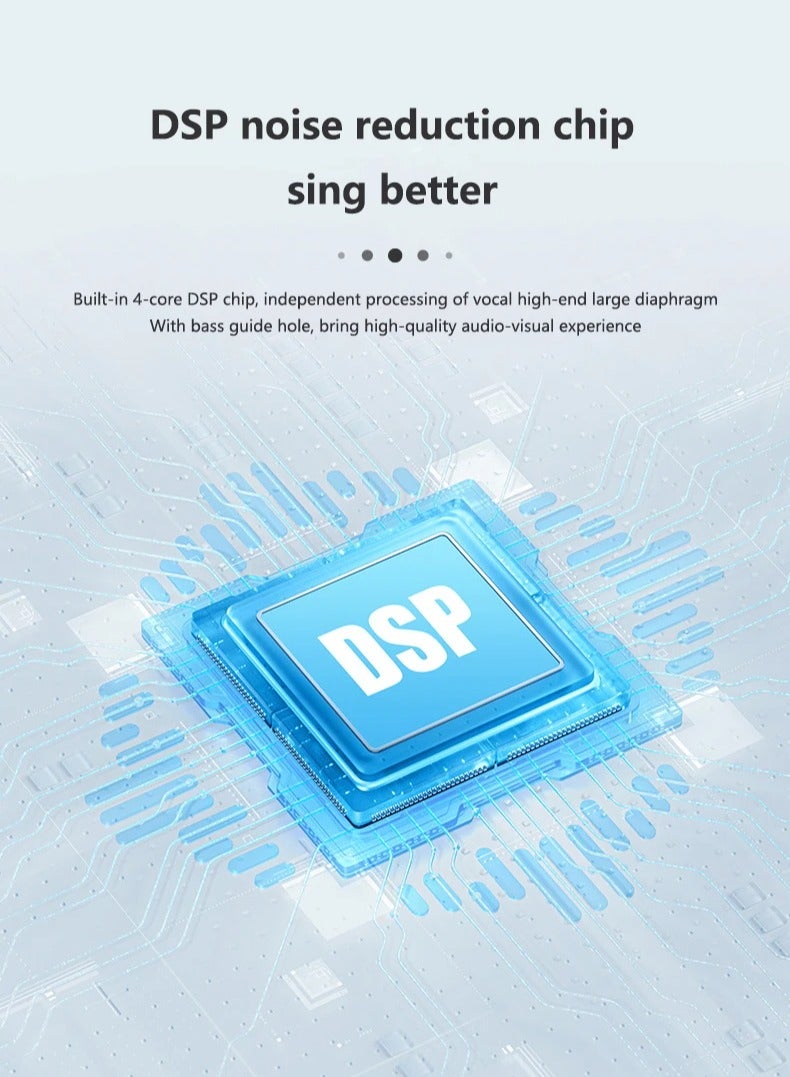 🎶 **K12 Portable Bluetooth Karaoke Speaker with Wireless Microphone, RGB Lights, 10W Sound Output, and 1200mAh Battery for Parties and Outdoor Fun - Image 4