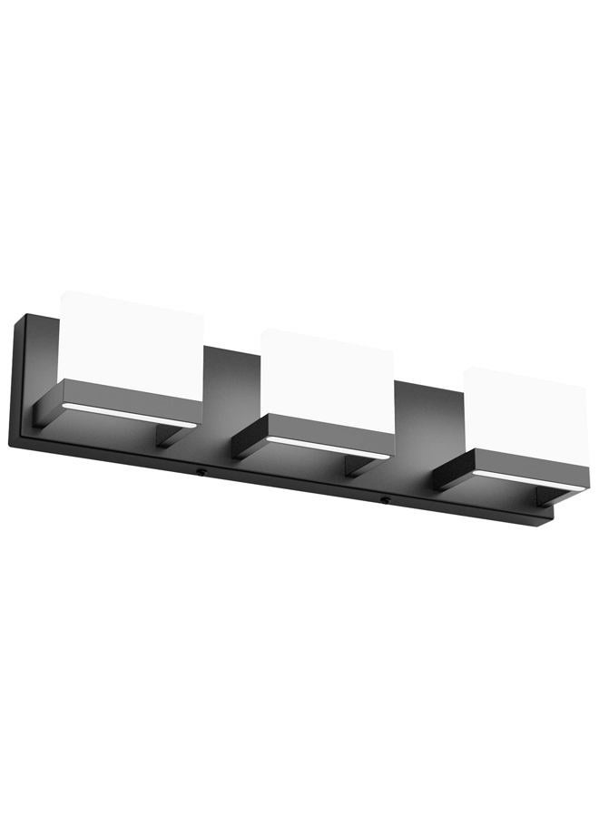 Tipace Black LED Vanity Lighting Fixture Modern 3 Lights Vanity Lights for Bathroom Black Bathroom Wall Light Fixtures 6000K - Image 1