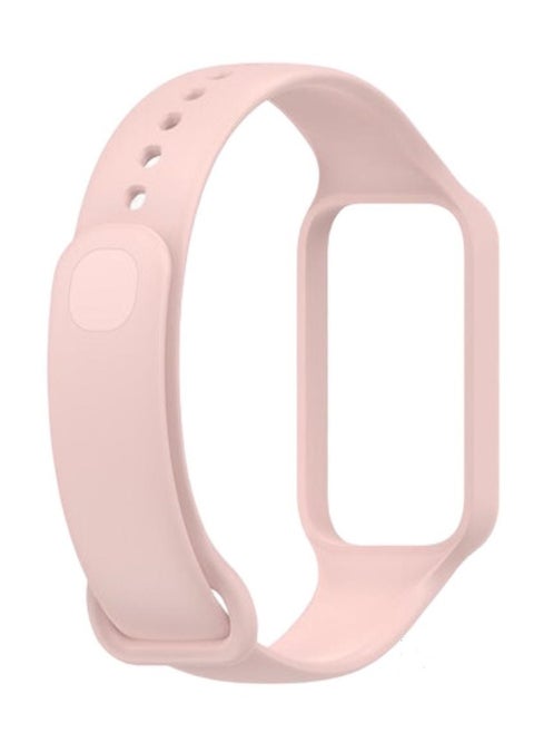 Silicone Replacement Band Compatible With Xiaomi Smart Band 8 Active  (Pink)