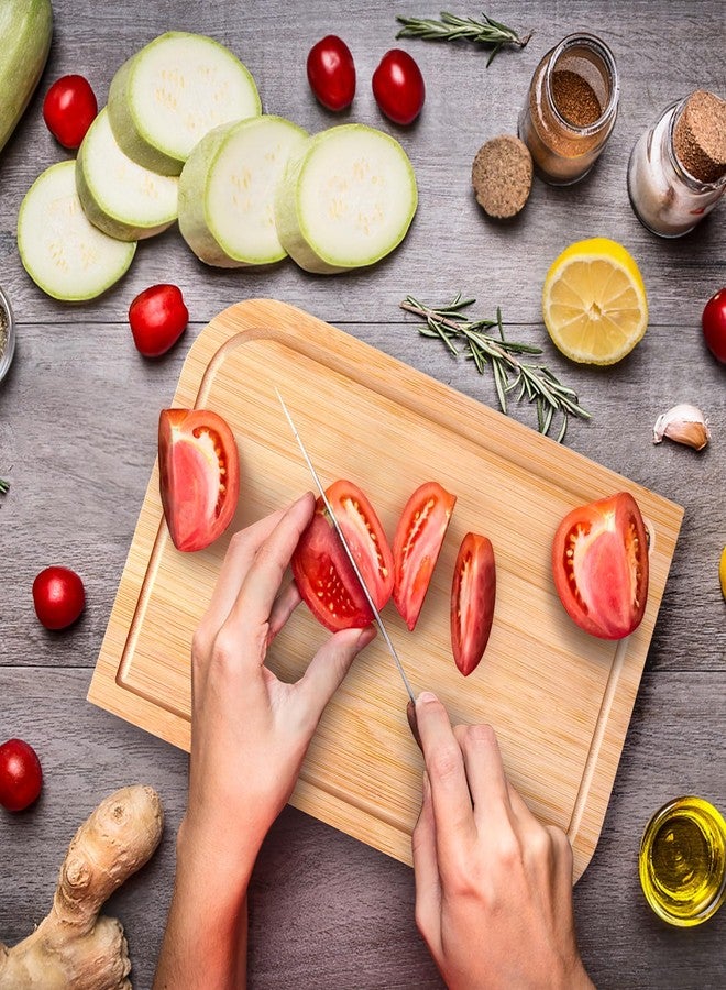 LorisArm 11.5"x 8" Small Bamboo Wood Cutting Board, Lightweight Wooden Fruit Cutting Board for Home. - Image 2