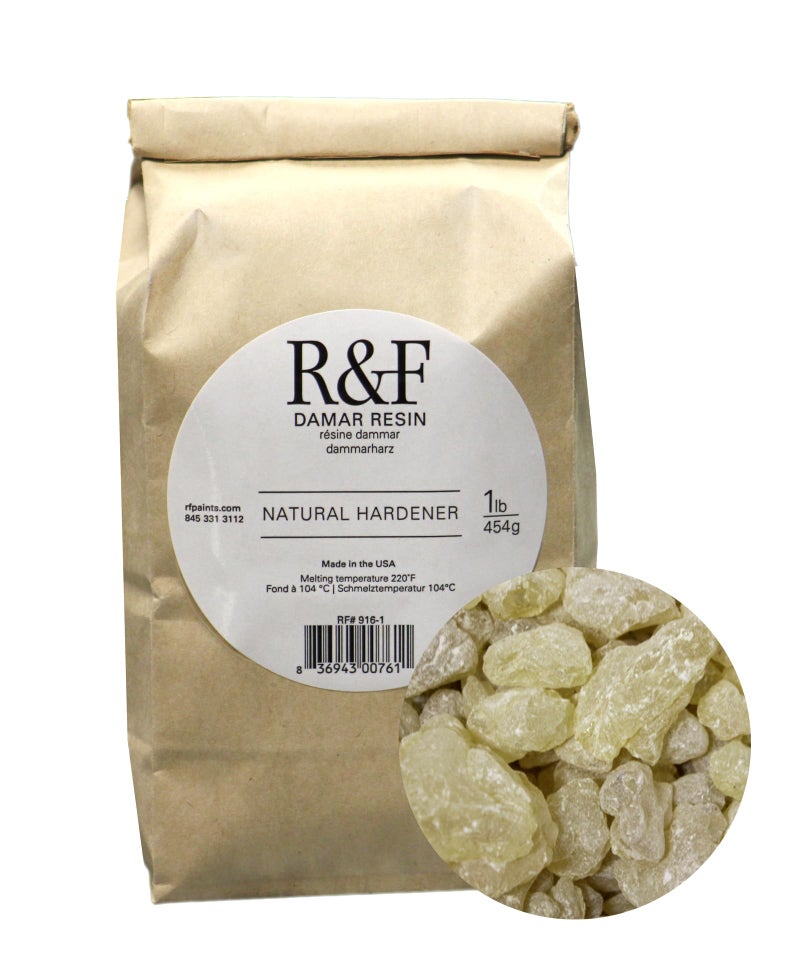 R&F Handmade Paints 916-1 Encaustic Damar Resin Crystals, 1-Pound - Image 1