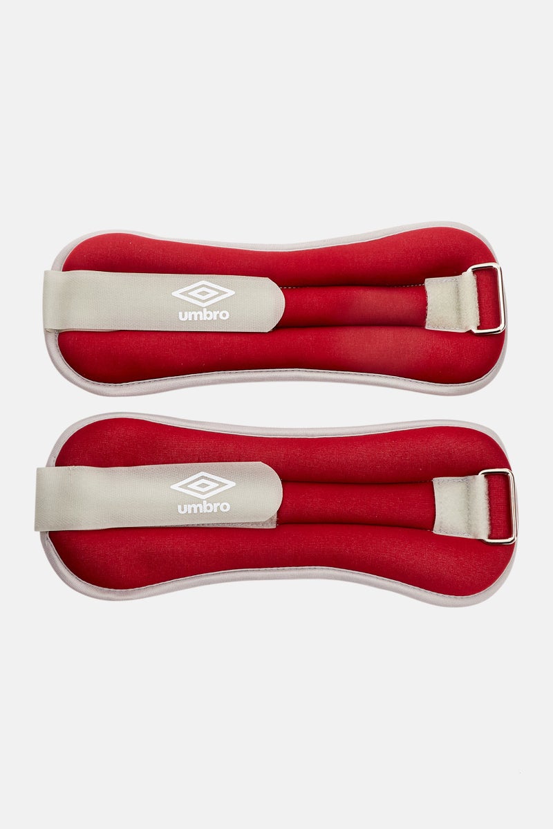 umbro 2 Piece Ankle Weight 1000 grm /22 x11 cm, Red - Image 1