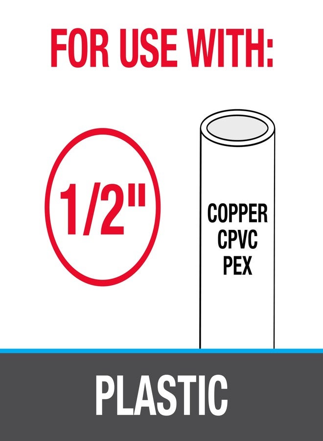 أوتي مشبك أنابيب قياسي من Oatey 33916 (كيس بلاستيكي 6 بوصات)، رمادي، 1/2 بوصة - Image 5